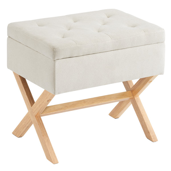 Gracie Oaks Zelinda Solid Wood Accent Stool Reviews Wayfair   Zelinda Solid Wood Accent Stool 